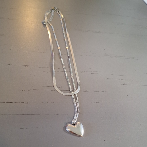 Maurices Jewelry - Silver Heart Pendant Necklace